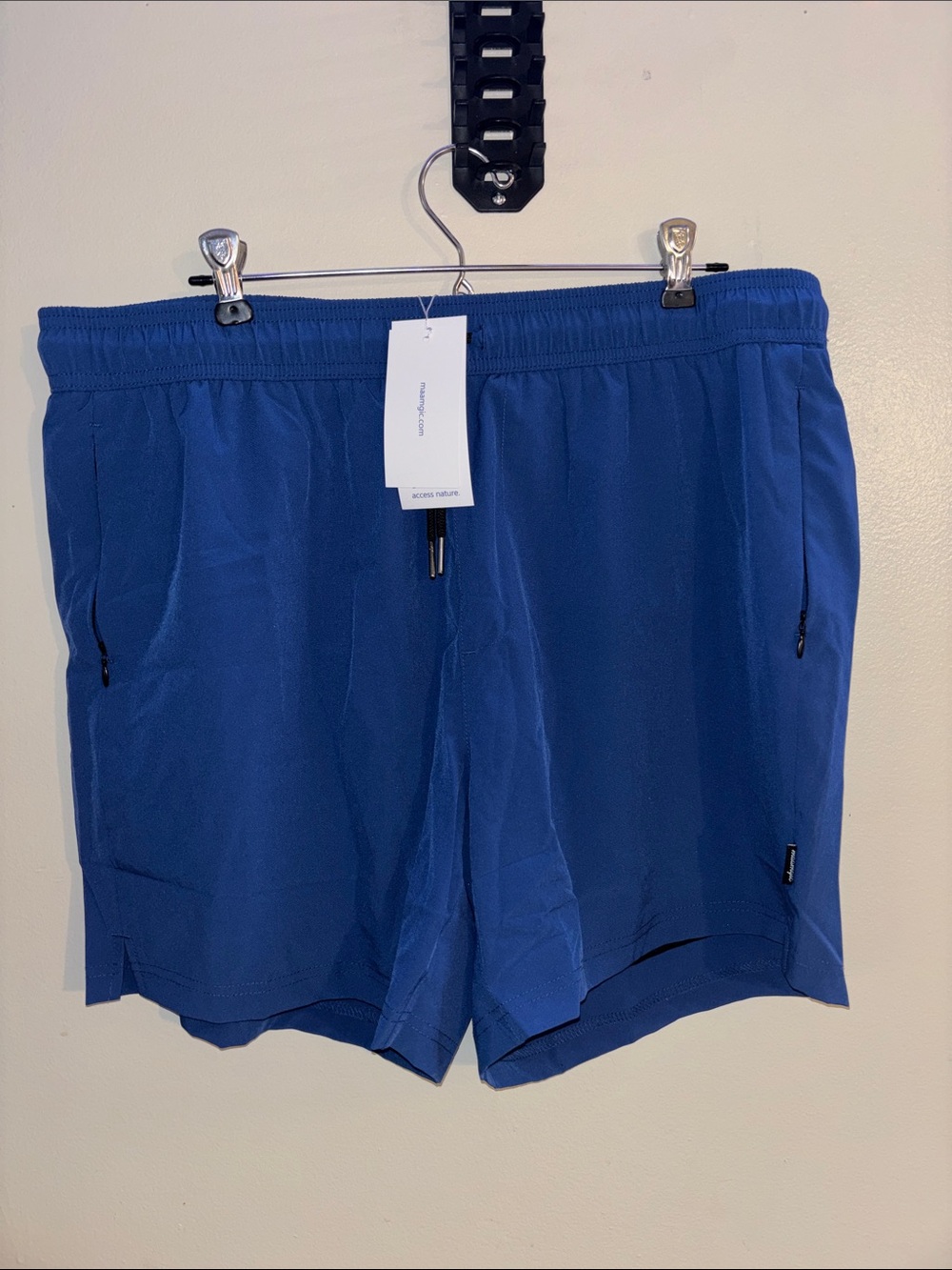 Men's Athletic Swim Shorts in Deep Blue - Performance Quick-Dry